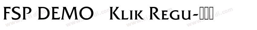 FSP DEMO   Klik Regu字体转换